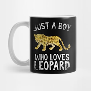 Just A Boy Who Loves Leopard Mug